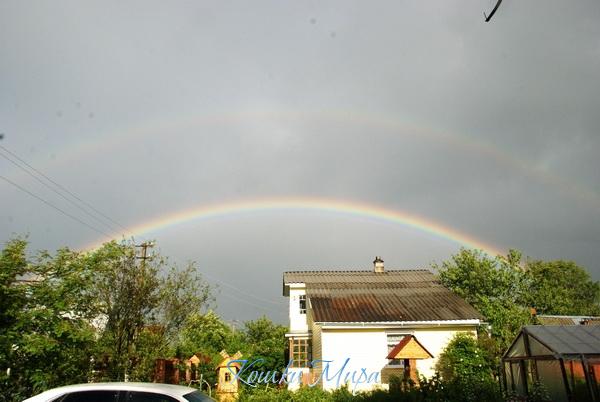 Двойная радуга - счастье в дом...